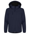 Kinder Softshell Jas Clique Classic 0200909 dark navy